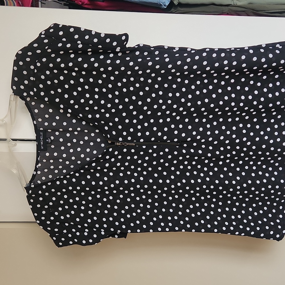 3/4 zip blouse